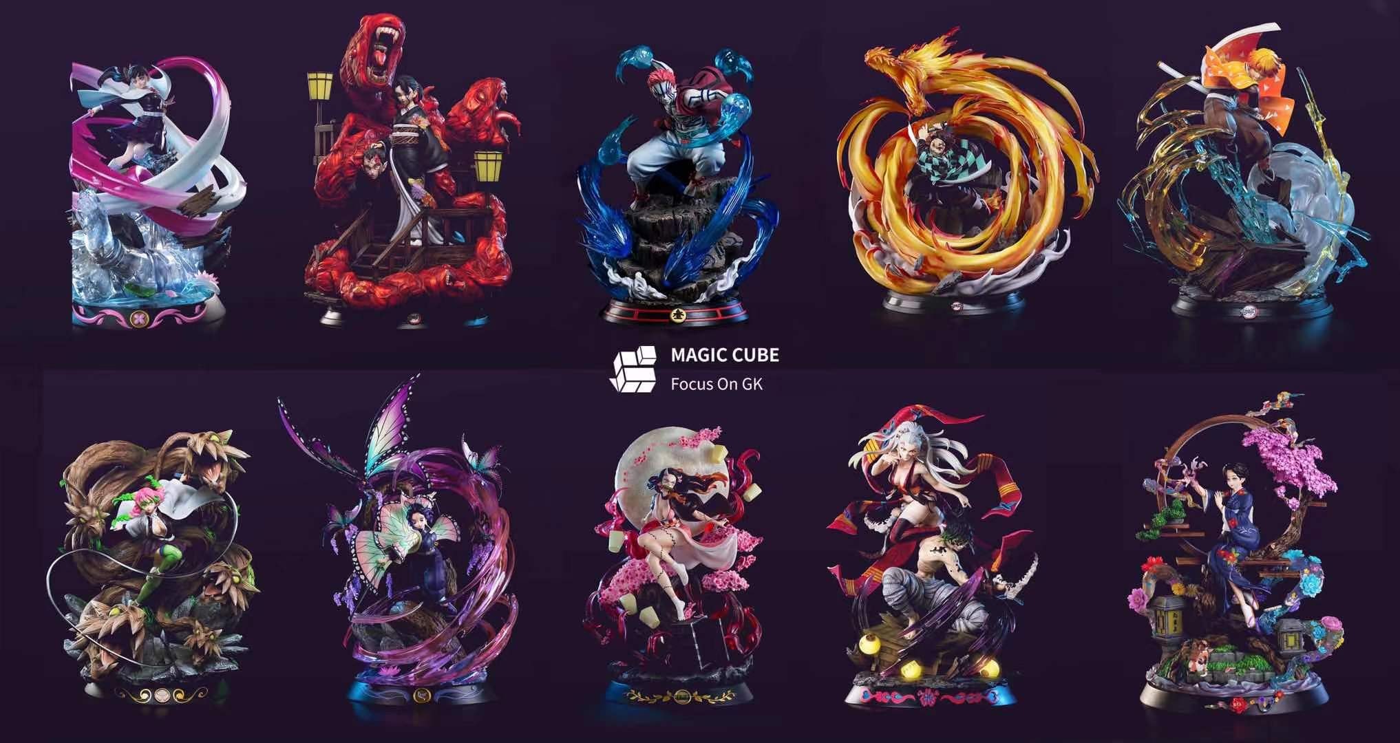 鬼滅の刃　あかざ　猗窩座　Magic Cube Studio フィギュア　現状品 鬼滅の刃 あかざ 猗窩座 Magic Cube Studio フィギュア 現状品